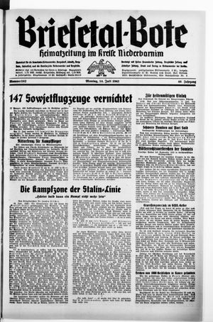 Briesetal-Bote vom 14.07.1941