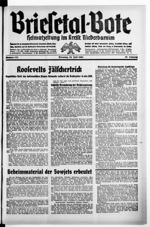 Briesetal-Bote vom 29.07.1941
