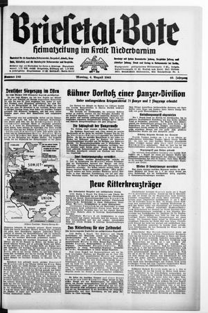 Briesetal-Bote vom 04.08.1941