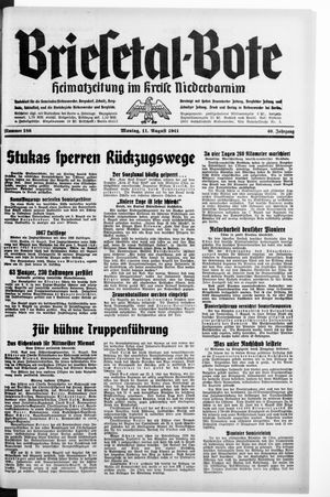 Briesetal-Bote vom 11.08.1941