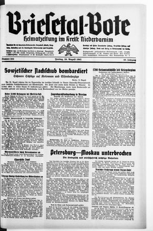 Briesetal-Bote vom 29.08.1941
