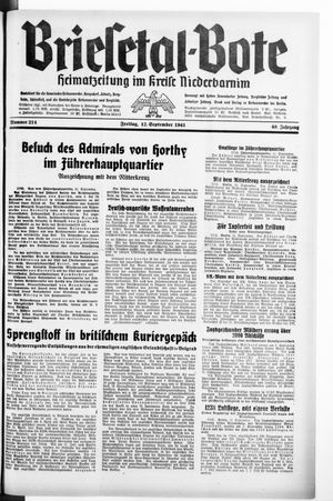 Briesetal-Bote vom 12.09.1941