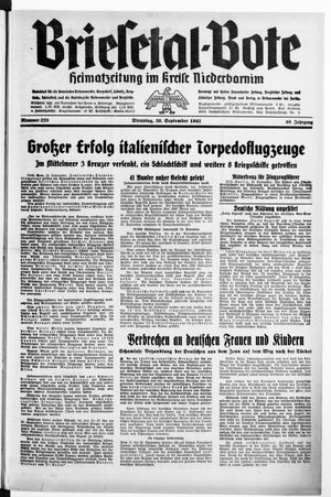 Briesetal-Bote vom 30.09.1941