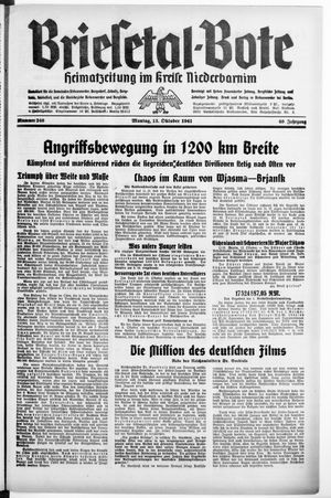 Briesetal-Bote vom 13.10.1941