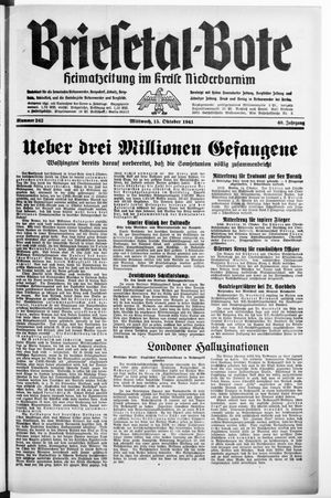 Briesetal-Bote vom 15.10.1941