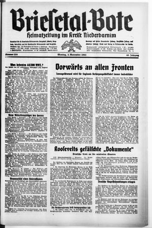 Briesetal-Bote vom 03.11.1941