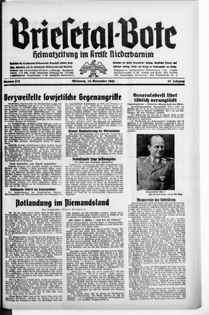 Briesetal-Bote vom 19.11.1941