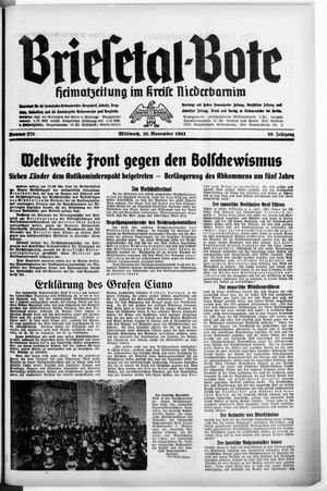 Briesetal-Bote vom 26.11.1941