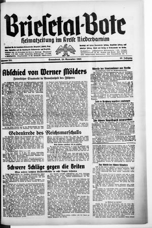 Briesetal-Bote vom 29.11.1941