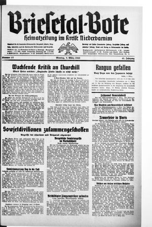 Briesetal-Bote vom 09.03.1942