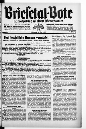 Briesetal-Bote vom 20.05.1942