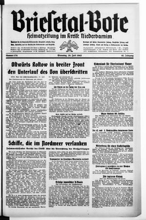 Briesetal-Bote vom 28.07.1942