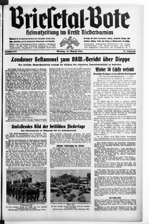 Briesetal-Bote on Aug 31, 1942