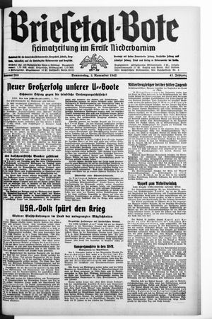 Briesetal-Bote vom 05.11.1942