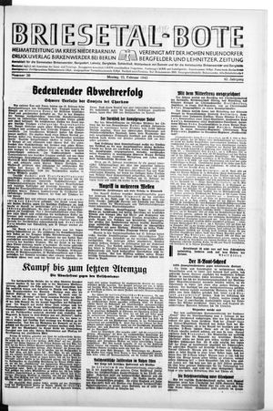 Briesetal-Bote vom 15.02.1943