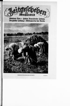 Zeitgeschehen im Wochenbild vom 25.08.1929