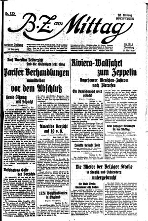 BZ am Mittag on May 21, 1929