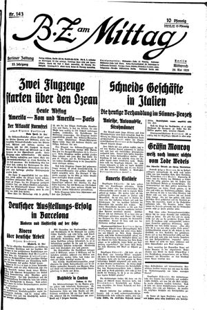 BZ am Mittag vom 29.05.1929