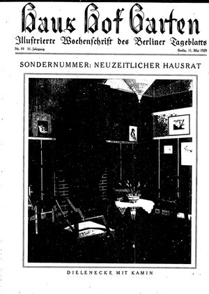 Haus, Hof und Garten vom 11.05.1929