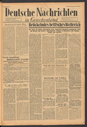 Deutsche Nachrichten in Griechenland on Jan 15, 1942