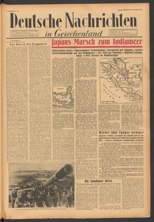 Deutsche Nachrichten in Griechenland on Feb 25, 1942