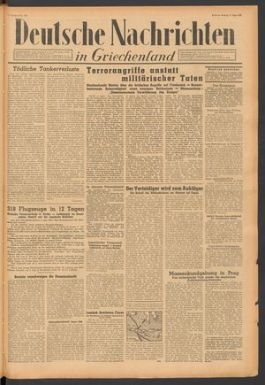Deutsche Nachrichten in Griechenland vom 05.06.1942