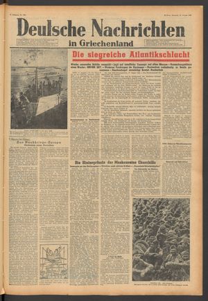 Deutsche Nachrichten in Griechenland vom 18.08.1942