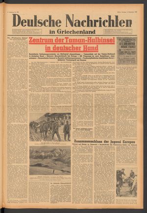 Deutsche Nachrichten in Griechenland on Sep 6, 1942