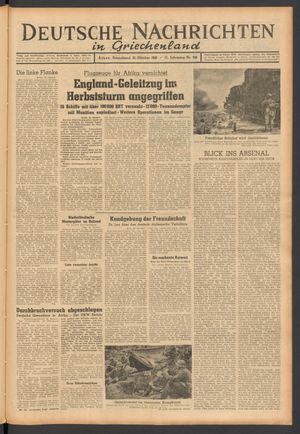 Deutsche Nachrichten in Griechenland on Oct 31, 1942