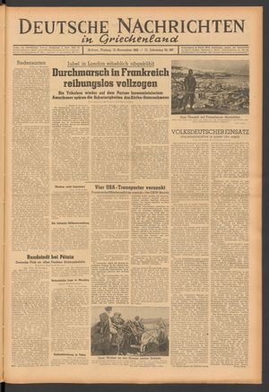 Deutsche Nachrichten in Griechenland on Nov 13, 1942