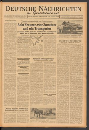 Deutsche Nachrichten in Griechenland on Nov 19, 1942