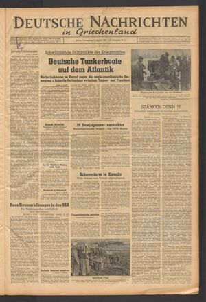 Deutsche Nachrichten in Griechenland vom 07.01.1943