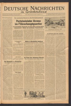 Deutsche Nachrichten in Griechenland vom 20.01.1943