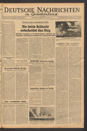 Deutsche Nachrichten in Griechenland vom 02.02.1943