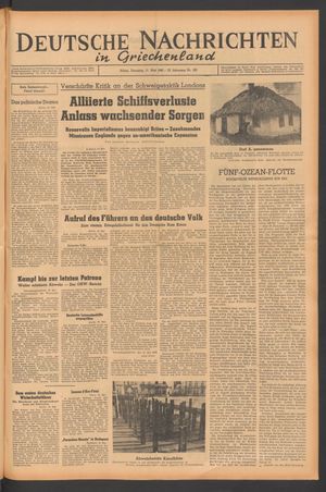 Deutsche Nachrichten in Griechenland vom 11.05.1943