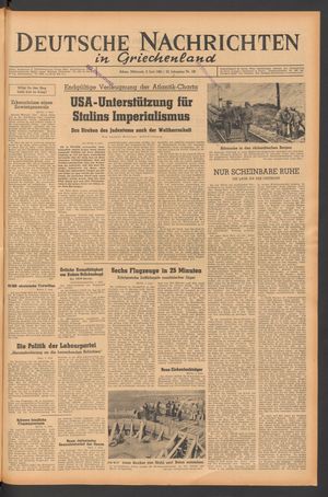 Deutsche Nachrichten in Griechenland vom 02.06.1943