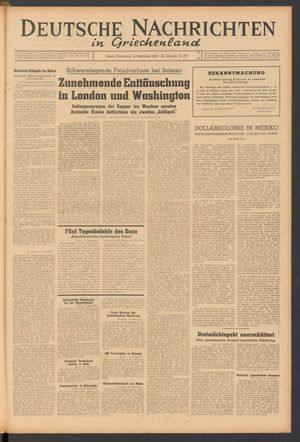 Deutsche Nachrichten in Griechenland vom 16.09.1943