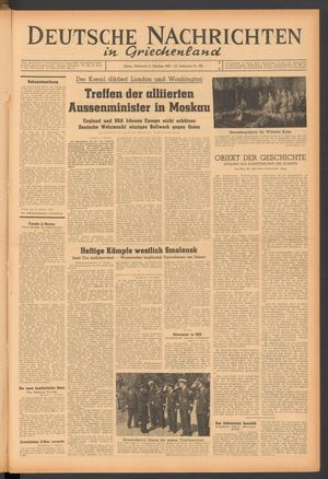 Deutsche Nachrichten in Griechenland vom 06.10.1943