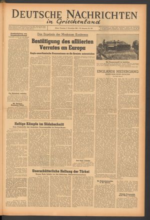 Deutsche Nachrichten in Griechenland on Nov 2, 1943