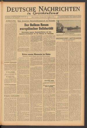 Deutsche Nachrichten in Griechenland vom 04.11.1943