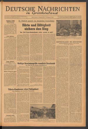 Deutsche Nachrichten in Griechenland vom 05.12.1943