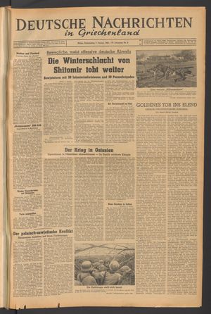 Deutsche Nachrichten in Griechenland on Jan 6, 1944