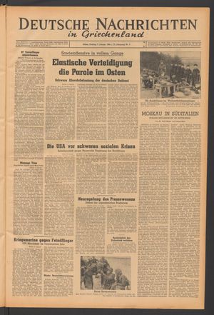 Deutsche Nachrichten in Griechenland vom 07.01.1944