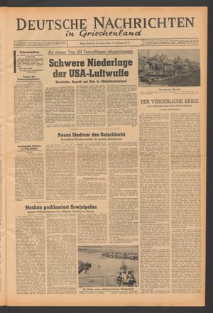 Deutsche Nachrichten in Griechenland vom 12.01.1944