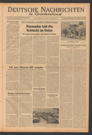 Deutsche Nachrichten in Griechenland vom 15.01.1944