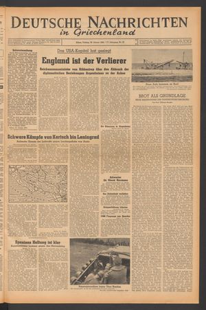 Deutsche Nachrichten in Griechenland on Jan 28, 1944