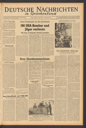 Deutsche Nachrichten in Griechenland vom 08.03.1944