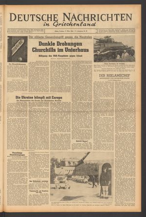 Deutsche Nachrichten in Griechenland vom 17.03.1944