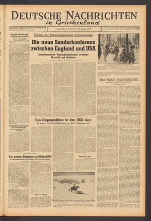 Deutsche Nachrichten in Griechenland vom 12.04.1944