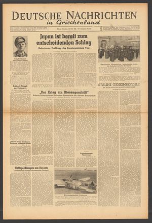 Deutsche Nachrichten in Griechenland vom 23.05.1944